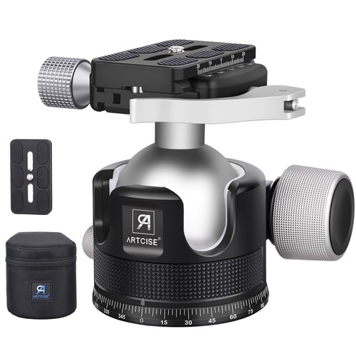 Low profile camera tripod - profile, ball