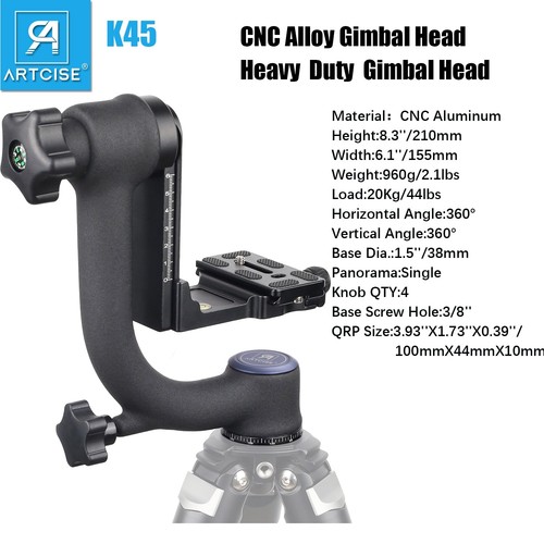 K45 gimbal head tripod monopod - gimbal,